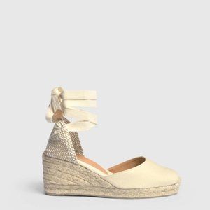 Castaner Wedged Espadrilles, Ivory